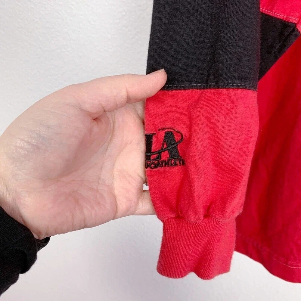 Vintage Kansas City KC Chiefs Logo Athletic Long Sleeve T-Shirt XL Red Black - Picture 8 of 8